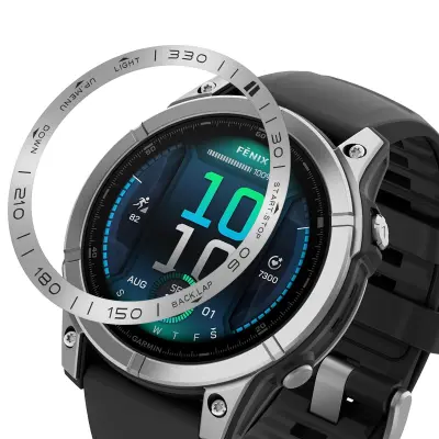 Obroč iz nerjavečega jekla za Garmin Fenix 8 Silver 51MM