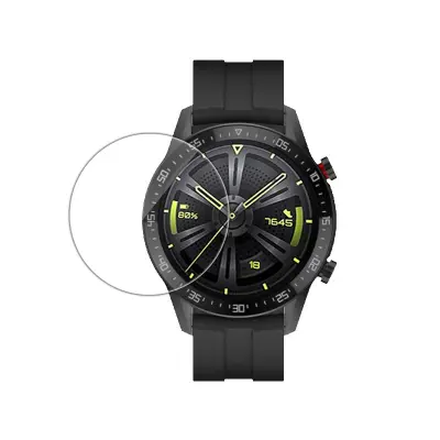 2 paketa 47 mm zaščitnega zaslona za pametno uro, kaljeno steklo 9H, jasnost HD, zaobljeni robovi
