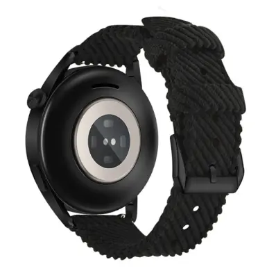 Hitro sprostitveni 20 mm najlonski pašček za uro Huawei Watch 3 Black 20 mm