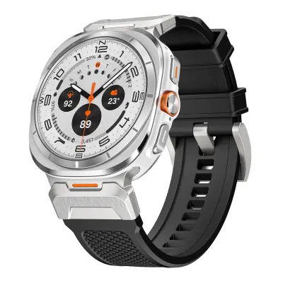 Samsung Watch 7 Ultra Tactical Pašček za uro Black+White