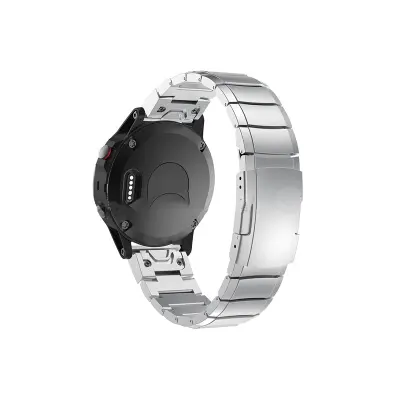 Pašček za uro iz titana za pametne ure Garmin Silver 26 mm