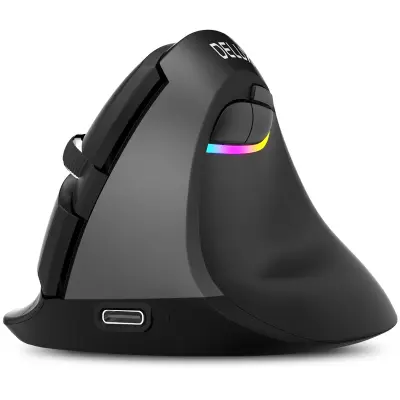 Brezžična miška Delux M618-B Mini 2.4GHz USB Type-C