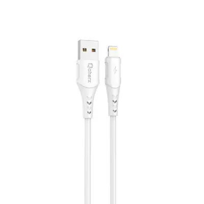 Kabel Qcharx Lisboa USB v Lightning 3A (1 m) bel PVC