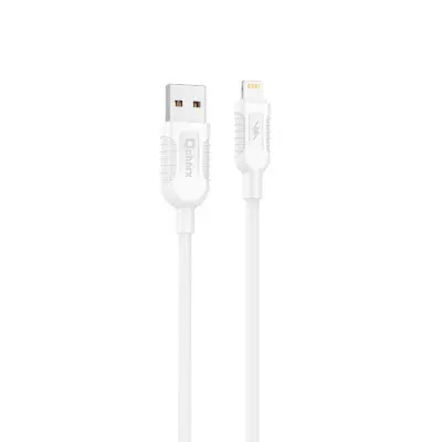 Kabel Qcharx Athens USB v Lightning 3A 18W (1 m) bel PVC