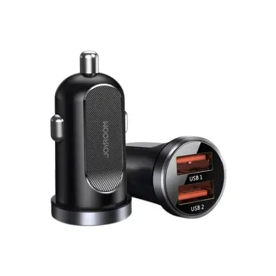 Mini hitri avtopolnilec 2x USB 30W QC SCP PD AFC črn