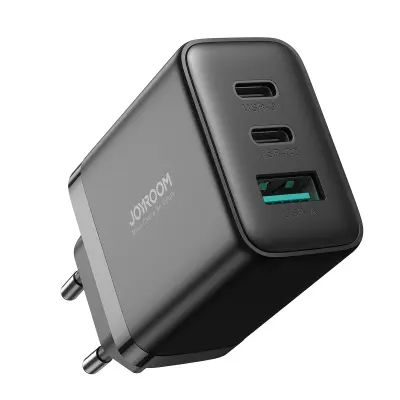 Hitri stenski polnilec 2x USB-C / 1x USB-A 32W črn