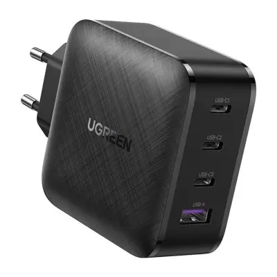 PPS 65W USB hitri polnilec 3x USB-C QC 3.0 PD SCP FCP AFC