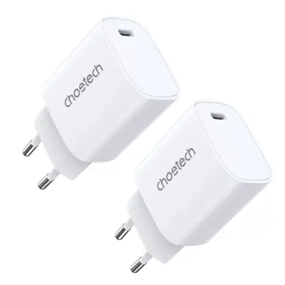 Q5004 20W PD omrežni polnilec za iPhone 12 13 SET 2 bel