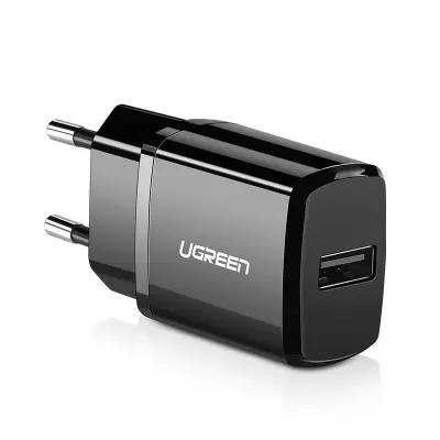 Mali USB 2.1A polnilec za telefon, črn