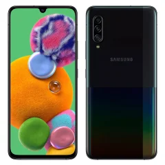 Obnovljeno - znaki rabe - Samsung Galaxy A90 5G crn 128 GB 6 GB ram - vidne oznake uporabe obnovljeno