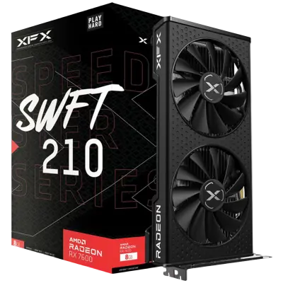 XFX RX 7600 SPEEDSTER SWFT210 CORE 8GB | GDDR6 | HDMI 3xDisplayport | Gaming Grafična Kartica