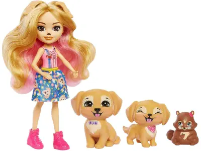 Mattel, Komplet Enchantimals - Družina zlatih prinašalcev, ki ga je pripravila Gerika, Zlata