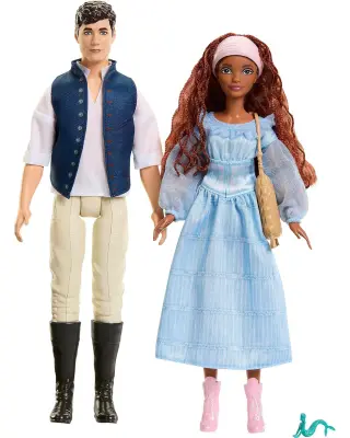 Mattel, Lutki Disney Mala morska deklica Ariel in princ Eric z dodatki, Ve?barvno