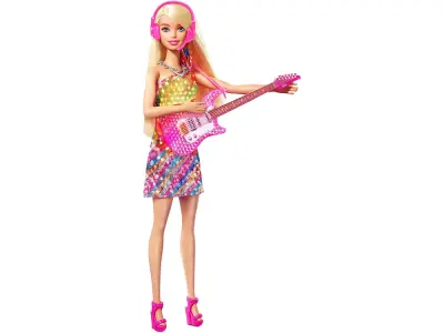 Mattel, Barbie Big City Big Dreams s kitaro in mikrofonom - Zvo?ni in svetlobni u?inki, Roza