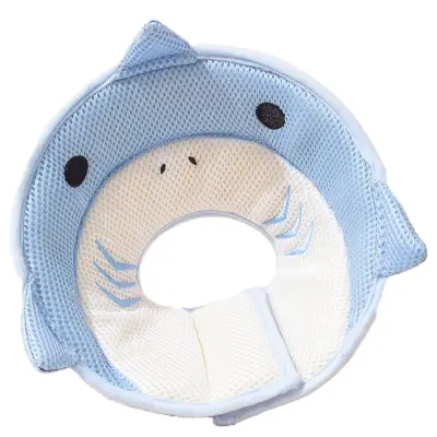 Stožčasta ovratnica Blue Shark Pet za mačke in pse  S