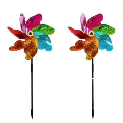 Odsevna vetrna vrtavka / strašilo - 2 pak MultiColor