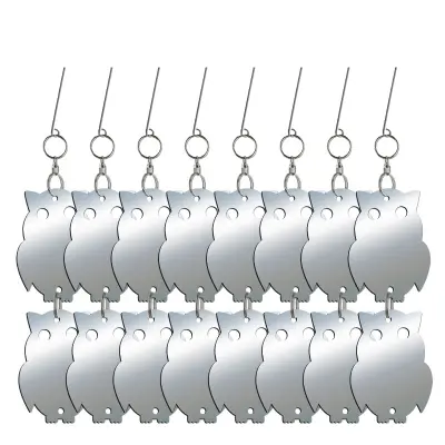 8-delni akrilni odsevni viseči set sova