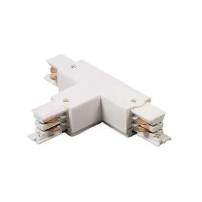 Konektor za trifazno tirnico bele barve