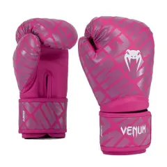 Venum Contender 1.5 XT Boxing Gloves, White/Pink - 16 oz