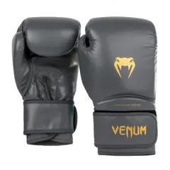 Venum Contender 1.5 Boxing Gloves, Grey/Gold - 16 oz