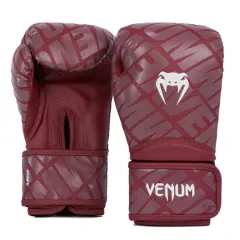 Venum Contender 1.5 XT Boxing Gloves, Burgundy/White - 12 oz