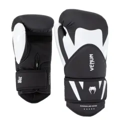 Venum Challenger 4.0 Boxing Gloves, Black/White - 10 oz