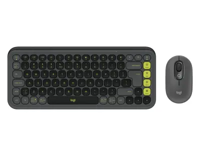 Tip. in miška Logitech POP Icon Combo, grafitna