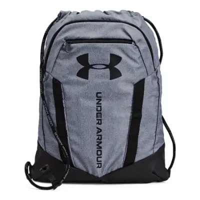 UA Undeniable Sackpack, Pitch Grey Medium Heather/Black