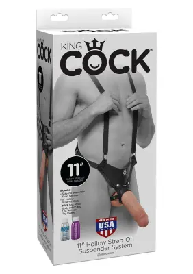 STRAP-ON King Cock Hollow Skin 11"