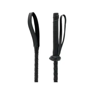 BDSM Fetiš bič Darkness Sensations - Fine, črn