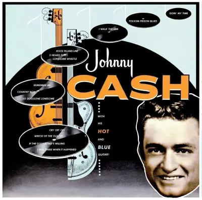 CASH J. - LP/WITH HIS HOT AND BLUE GUITAR