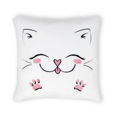WP MERCHANDISE - Simpatična Mačica dekorativni plišasti vzglavnik (33 cm)
