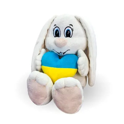 WP MERCHANDISE - Beli zajček Sweetheart plišasta igrača (42 cm)
