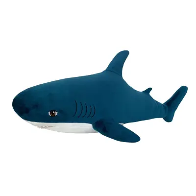 WP MERCHANDISE - Turkizni morski pes plišasta igrača (100 cm)