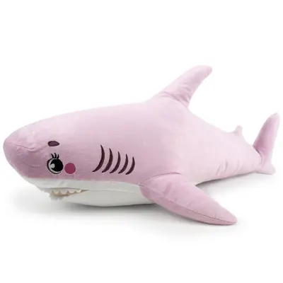 WP MERCHANDISE - Roza morski pes plišasta igrača (100 cm)