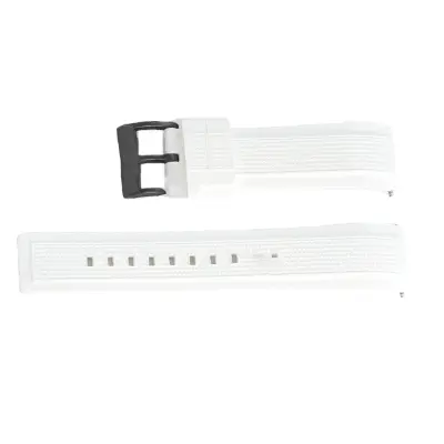 Pleten silikonski pašček za uro za Huawei GT5/GT4/Watch4 White+Black 20 mm