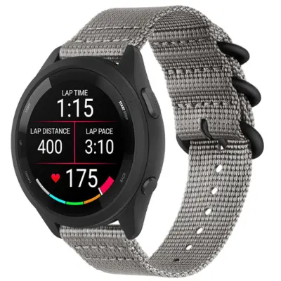 Najlonski pas za uro za Garmin Forerunner 965/955/945/935/255/265 Grey 22 mm