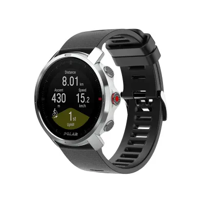 Silikonski pašček za uro za Polar Grit X Black