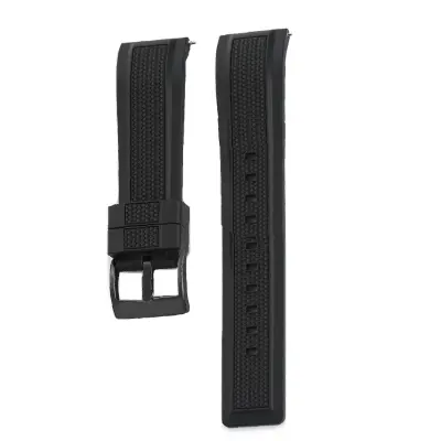 Pleten silikonski pašček za uro za Huawei GT5/GT4/Watch4 Black 20 mm