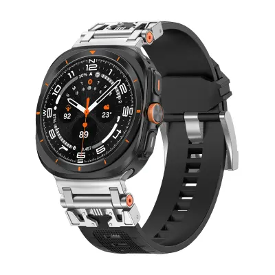 Pašček za uro Stardust Buckle za Samsung Galaxy Watch Ultra - ZS8348001 Black + Silver