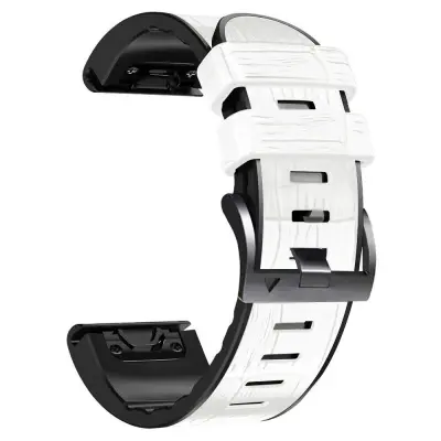 Silikonski pašček za uro za Garmin Fenix 8/7X/6X/5X White 22 mm
