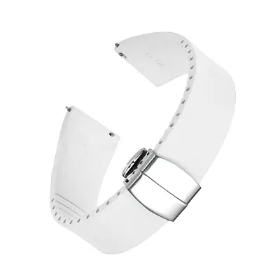 Pašček za uro - zračen in vodoodporen White 20 mm