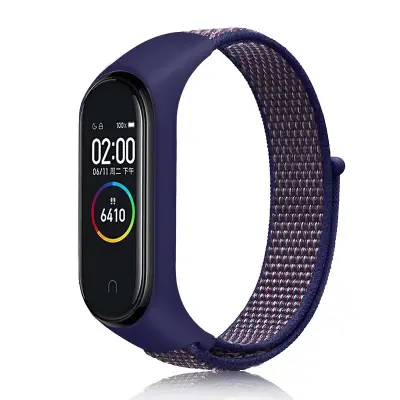 Najlonski pašček za uro za Xiaomi Band 8/9 Blue