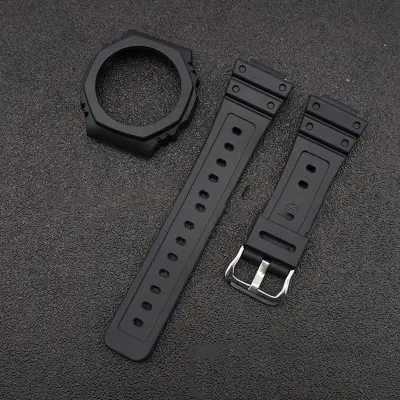 Črn TPU pašček za uro za Casio GA-2100/2110