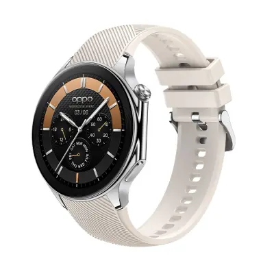 Silikonski pašček Starlight za uro OPPO Watch X Beige