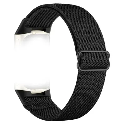 Najlonski pašček za uro Fitbit Charge 5/6 Black