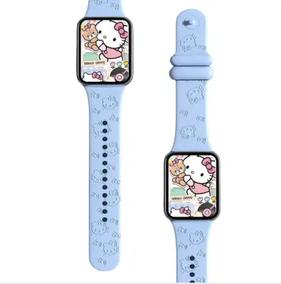 Graviran pas za uro za Xiaomi Band 8/9 Pro Blue