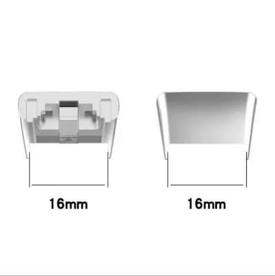 2-paketni priključek za pašček za uro Huawei Honor 6/7 Silver