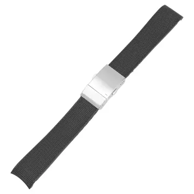 Pašček za uro Longines Conquest L3.742 642 781 782 - 21 mm Black + Silver