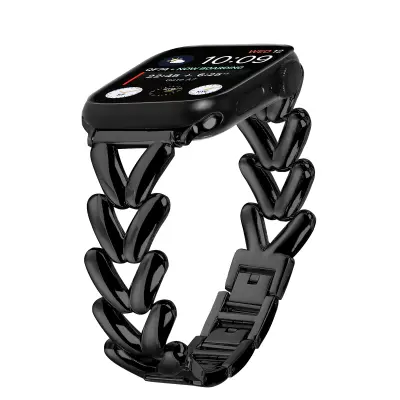 Eleganten pleten pašček za Apple Watch Black